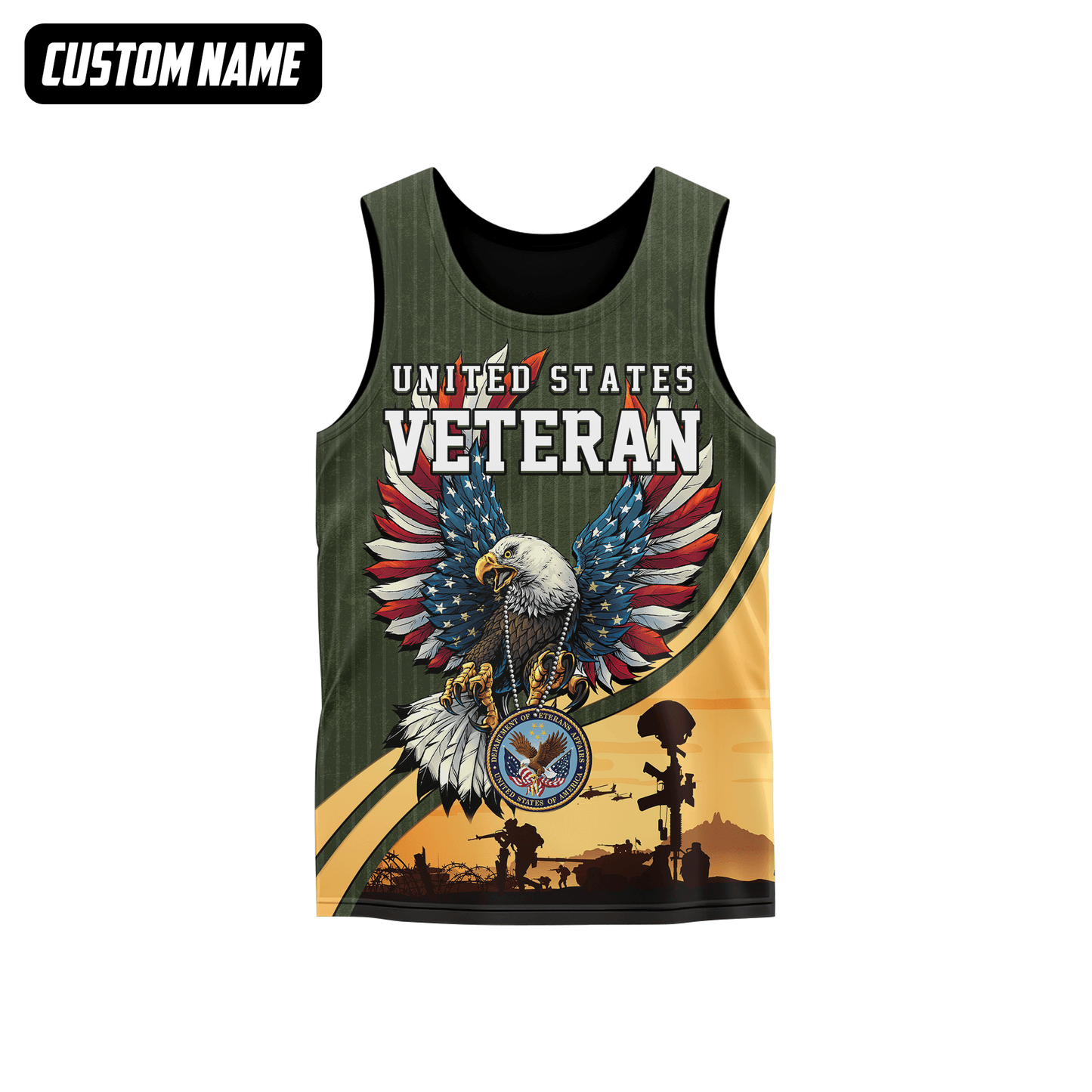 U.S. Veteran Hoodie – Bald Eagle with American Flag Wings, Military Seal Zip Up, easychoo.com