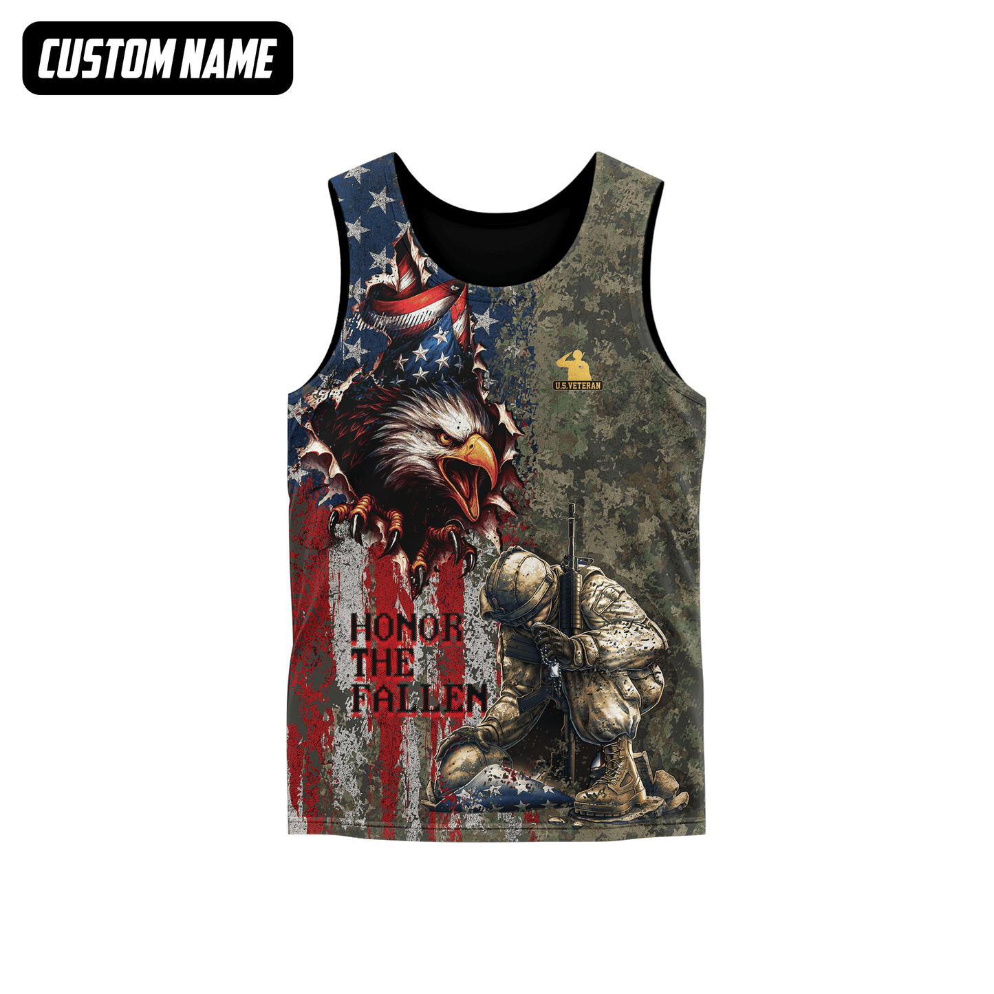 U.S. Veteran Hoodie – Freedom Isn’t Free, Eagle & American Flag Soldiers Design, easychoo.com
