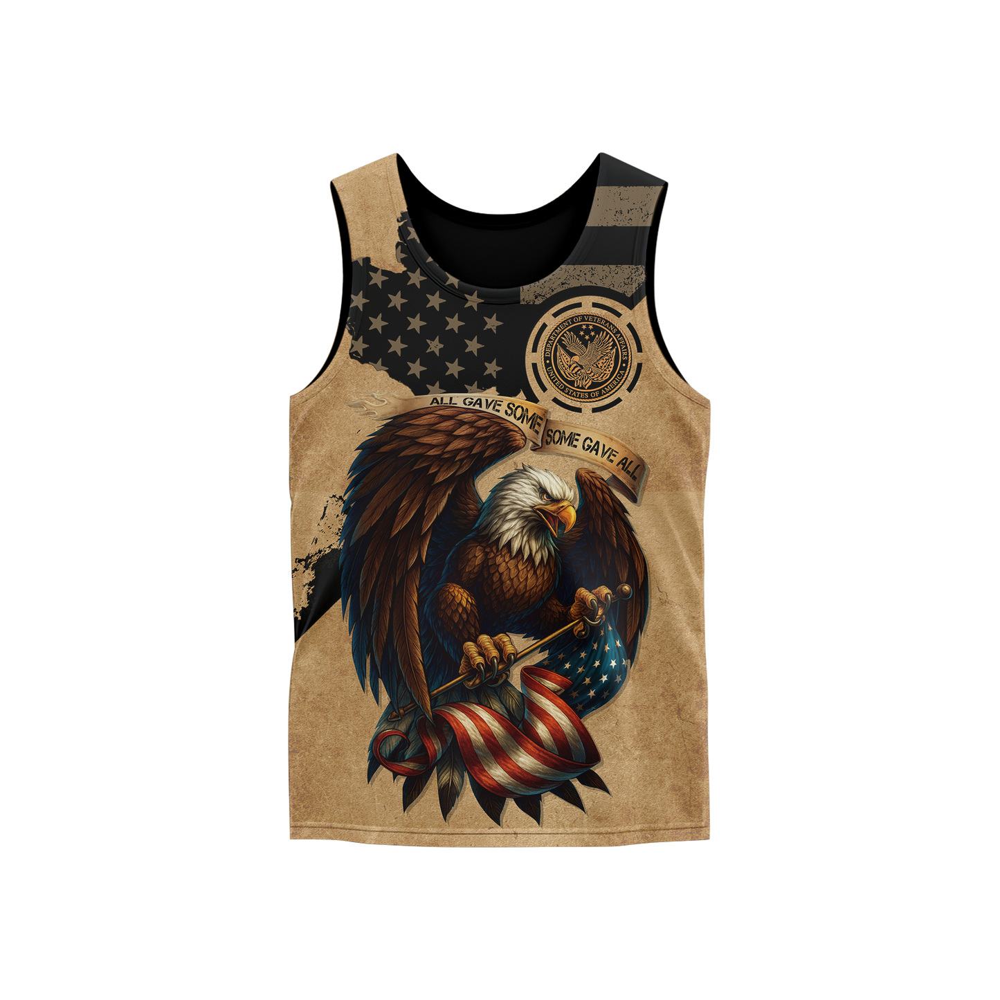 U.S. Veteran Eagle Hoodie – All Gave Some Some Gave All, Patriotic American Flag Zip Up, easychoo.com
