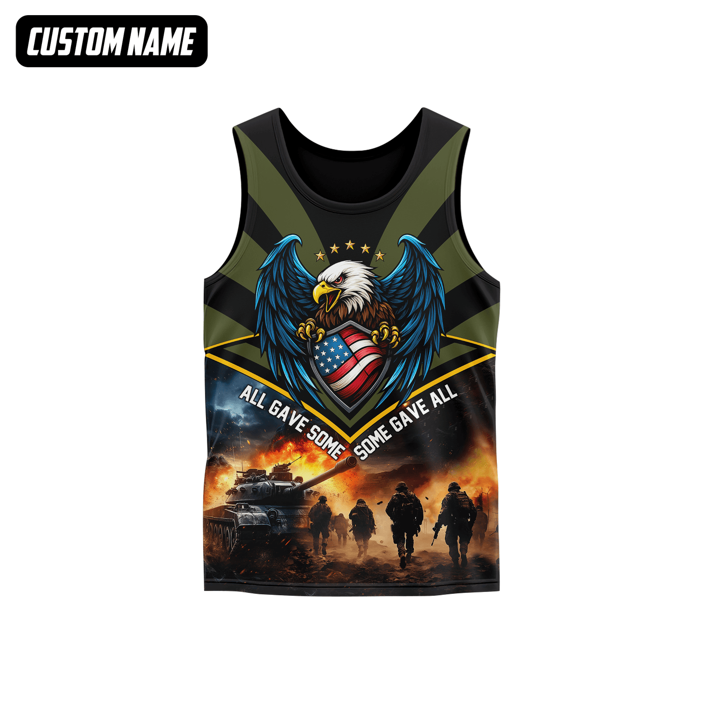 U.S. Veteran Hoodie – All Gave Some Some Gave All, Eagle with Flag Shield Zip Up, easychoo.com