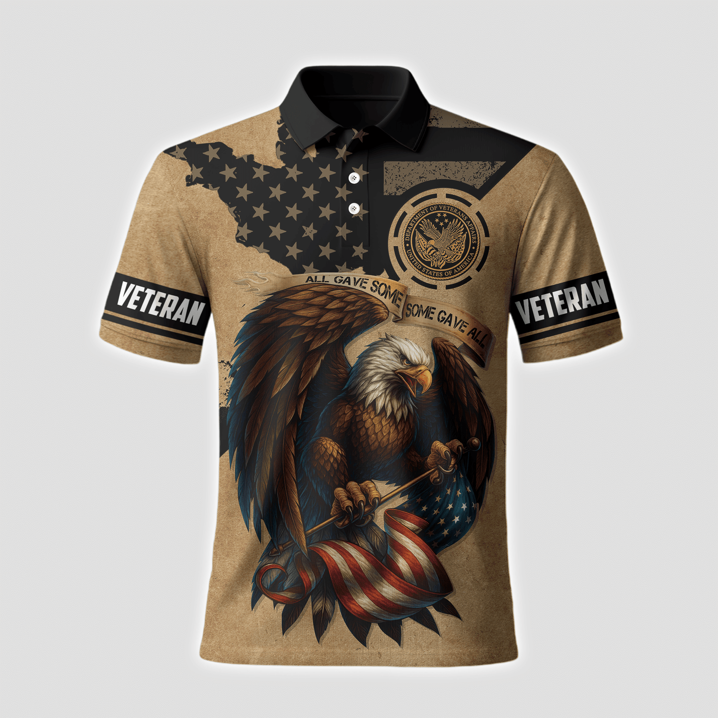 U.S. Veteran Eagle Hoodie – All Gave Some Some Gave All, Patriotic American Flag Zip Up, easychoo.com