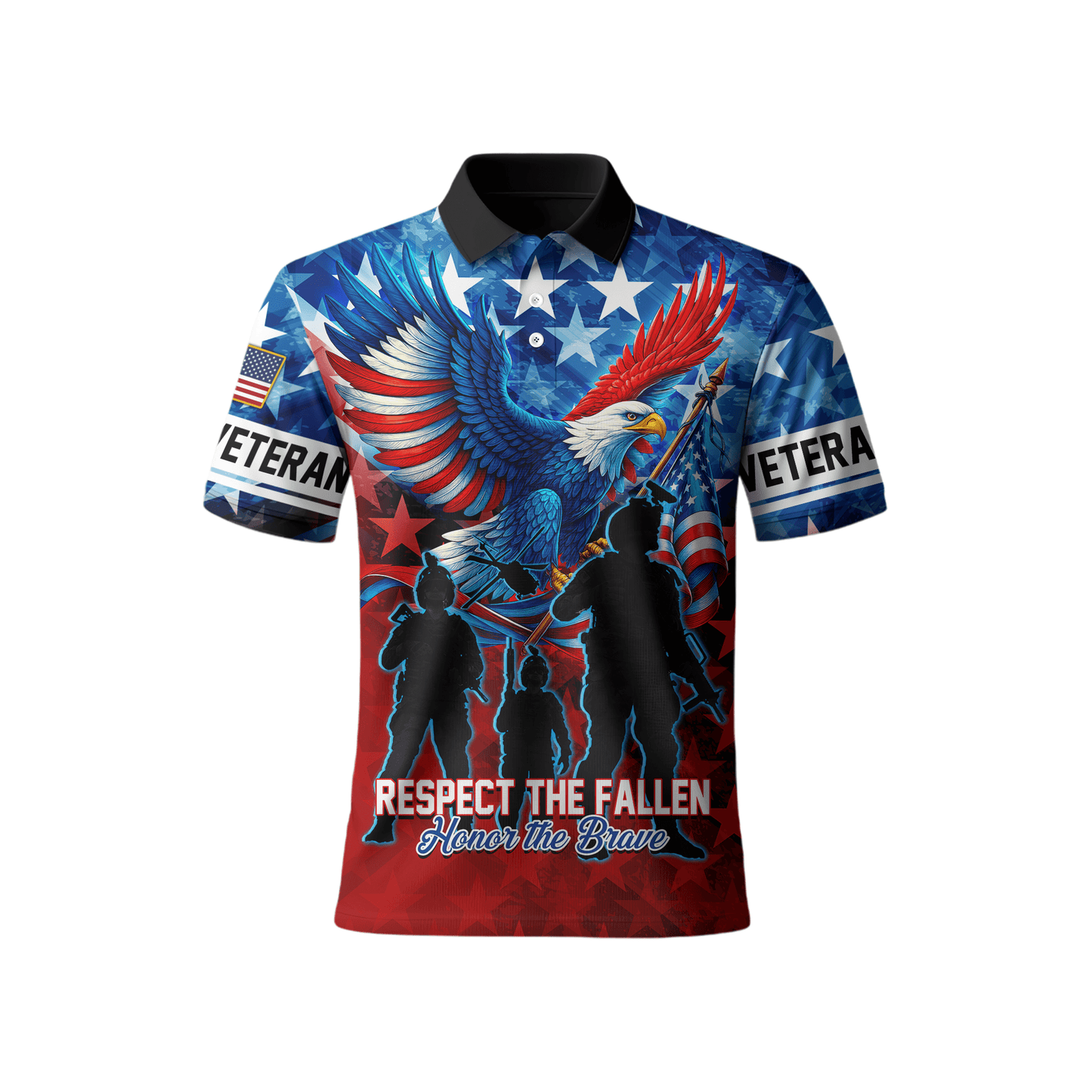 U.S. Veteran Hoodie – Respect The Fallen Patriotic Eagle Sweatshirt