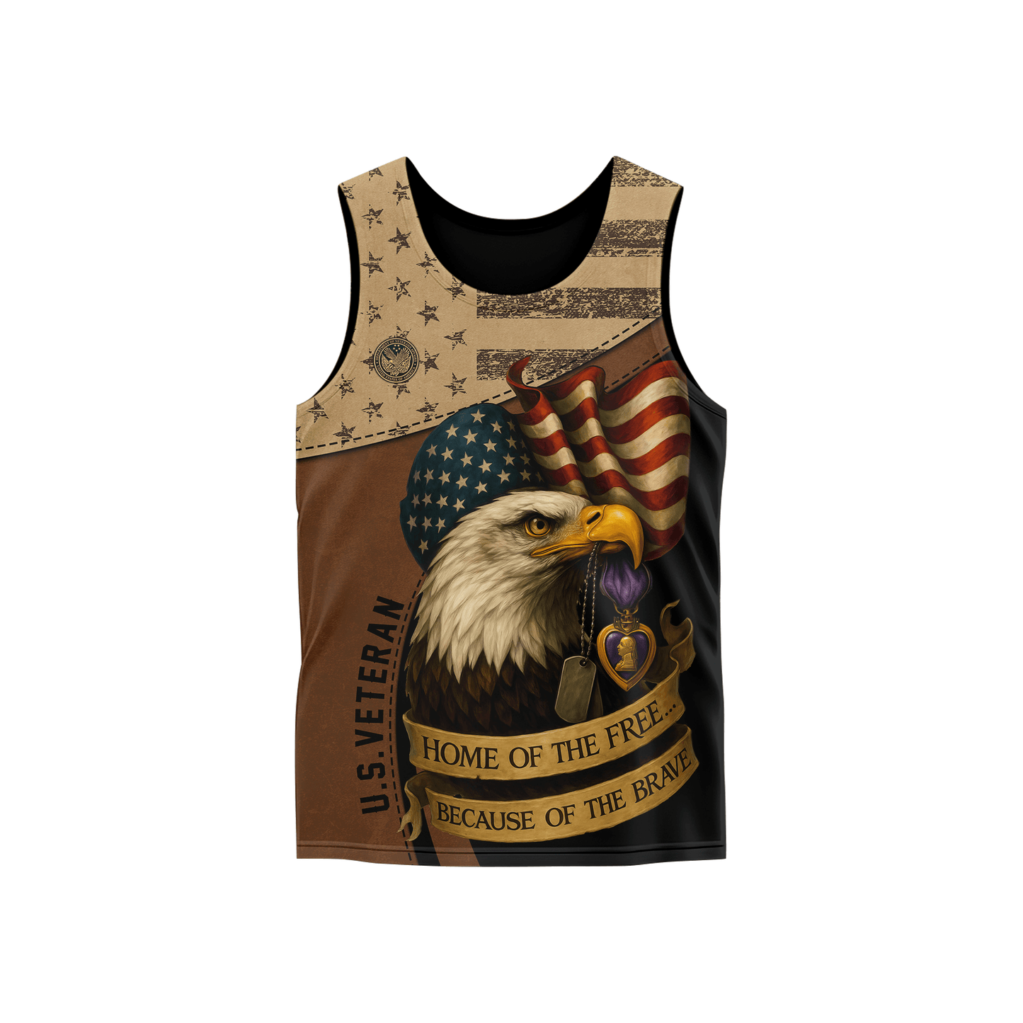 U.S. Veteran Hoodie – Patriotic Eagle Flag Military Pride Zip Up