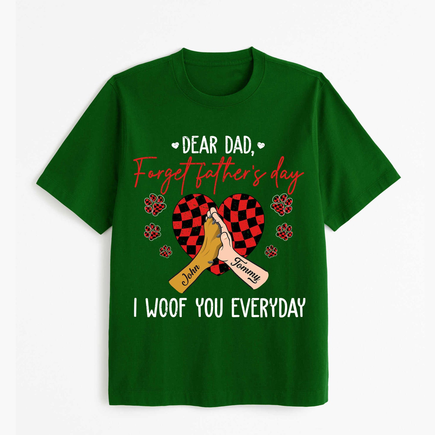 Personalized names - Dear Dad Forget Father Day Tshirt, easychoo.com