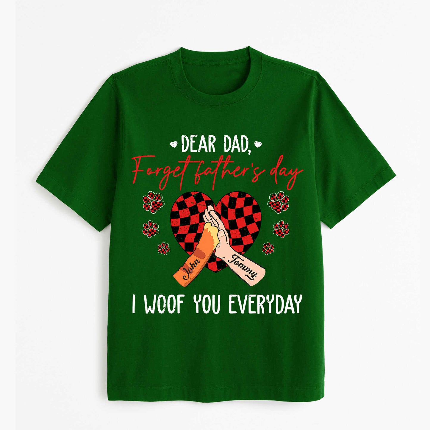 Personalized names Cat - Dear Dad Forget Father Day Tshirt, easychoo.com