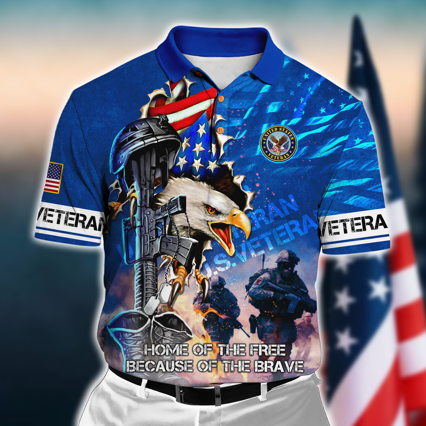 Veteran - Freedom veteran all over prints hawaiian shirt, zip hoodie 2025 , gifts for veterans, easychoo.com