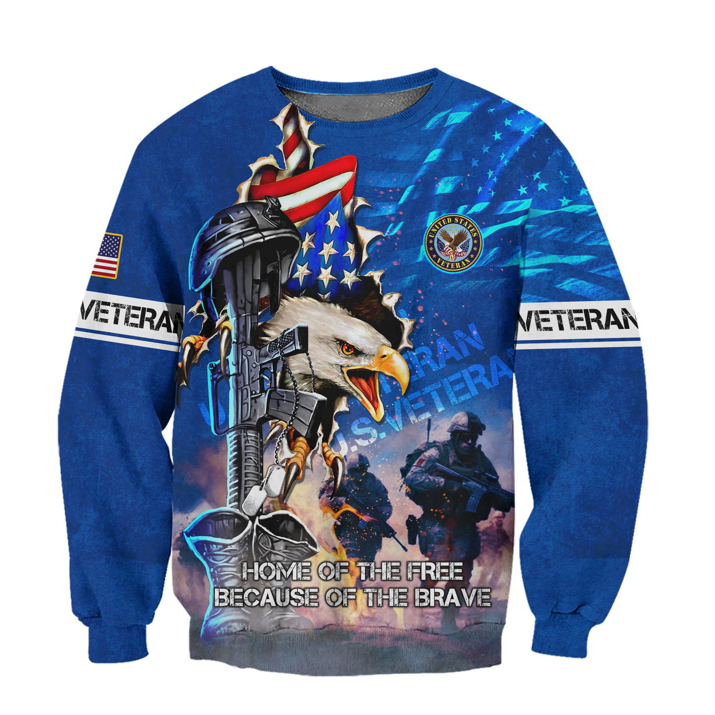 Veteran - Freedom veteran all over prints hawaiian shirt, zip hoodie 2025 , gifts for veterans, easychoo.com