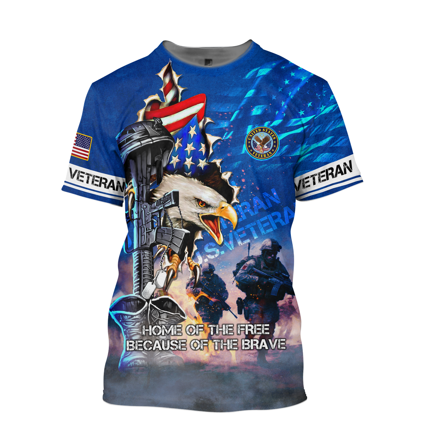 Veteran - Freedom veteran all over prints hawaiian shirt, zip hoodie 2025 , gifts for veterans, easychoo.com