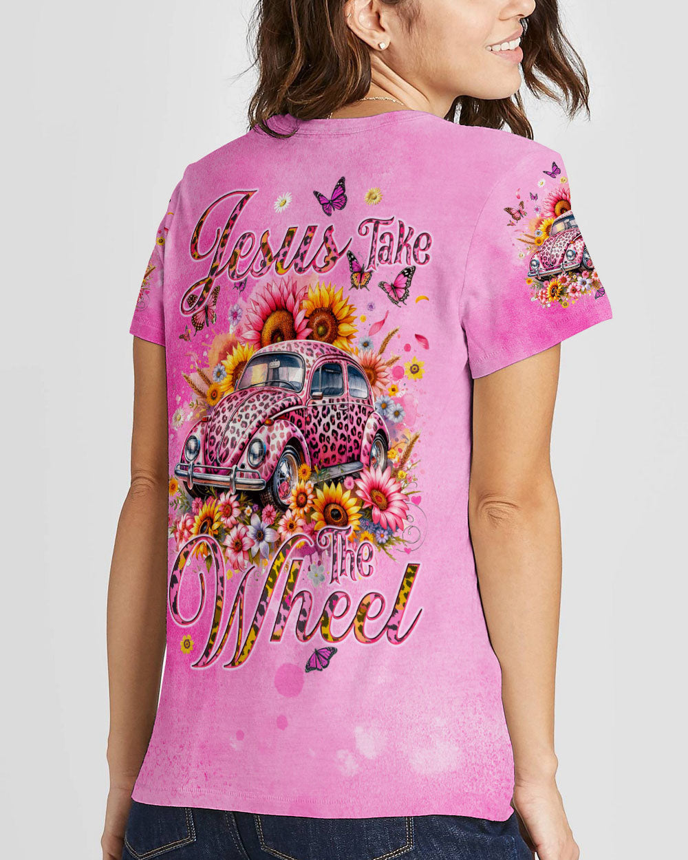 Jesus Take The Wheel Women's All Over Print Shirt - Tyqy2902245, easychoo.com