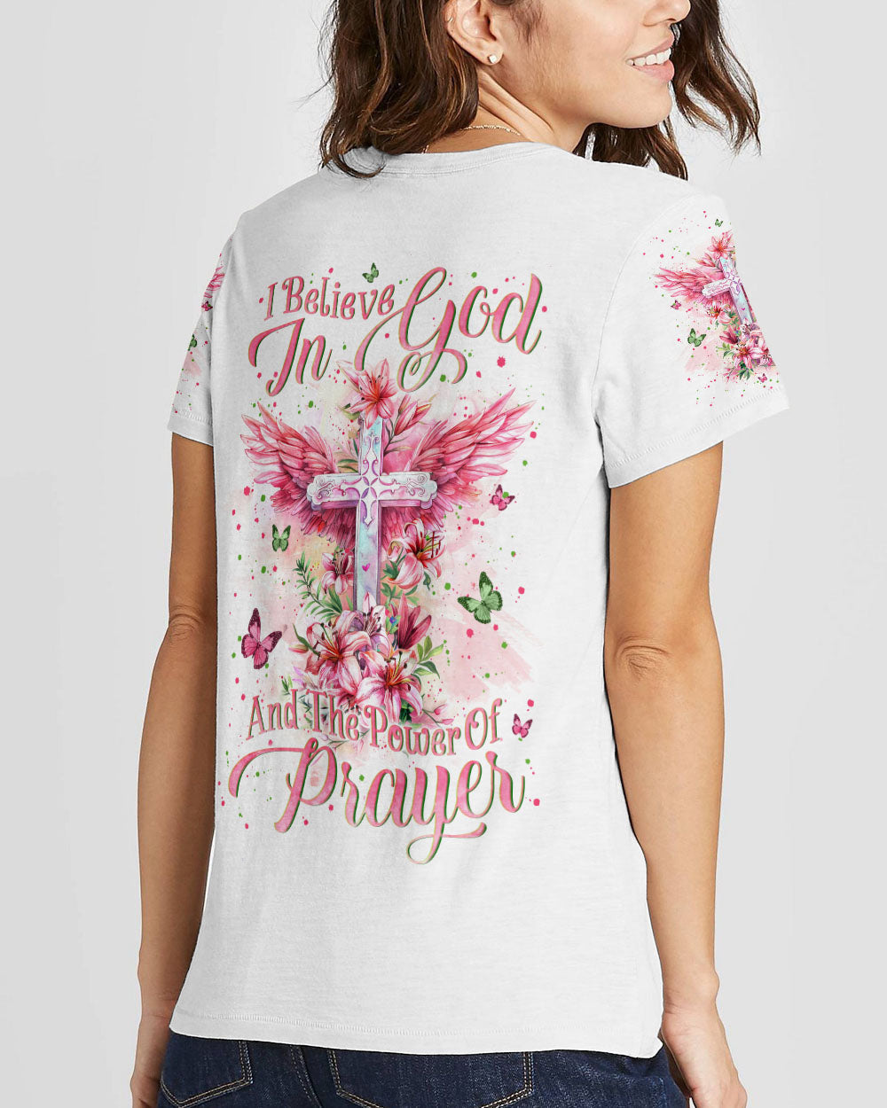 I Believe In God Women's All Over Print Shirt - Yhln1203241, easychoo.com