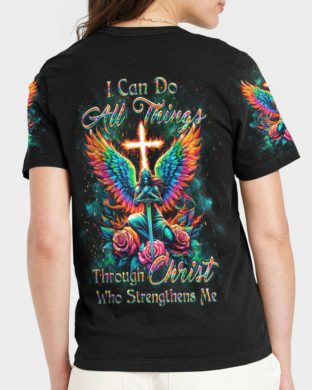 I Can Do All Things Women's All Over Print Shirt - Yhkd2002241, easychoo.com