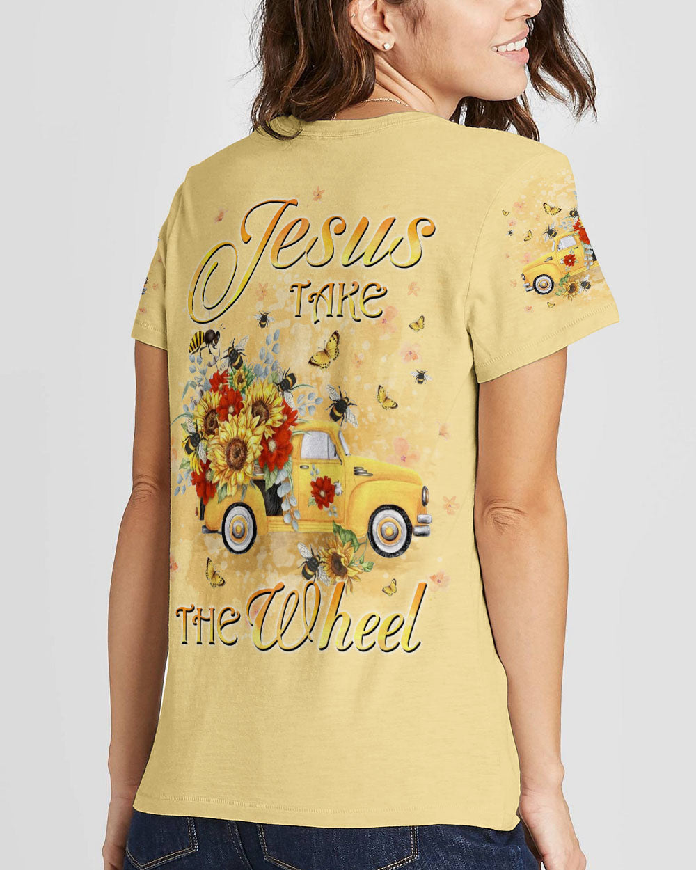 Jesus Take The Wheel Women's All Over Print Shirt - Yhkd2702244, easychoo.com