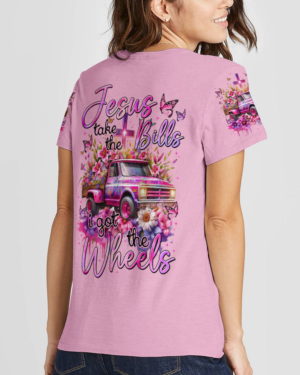 Jesus Take The Bills Women's All Over Print Shirt - Tytm1811233, easychoo.com