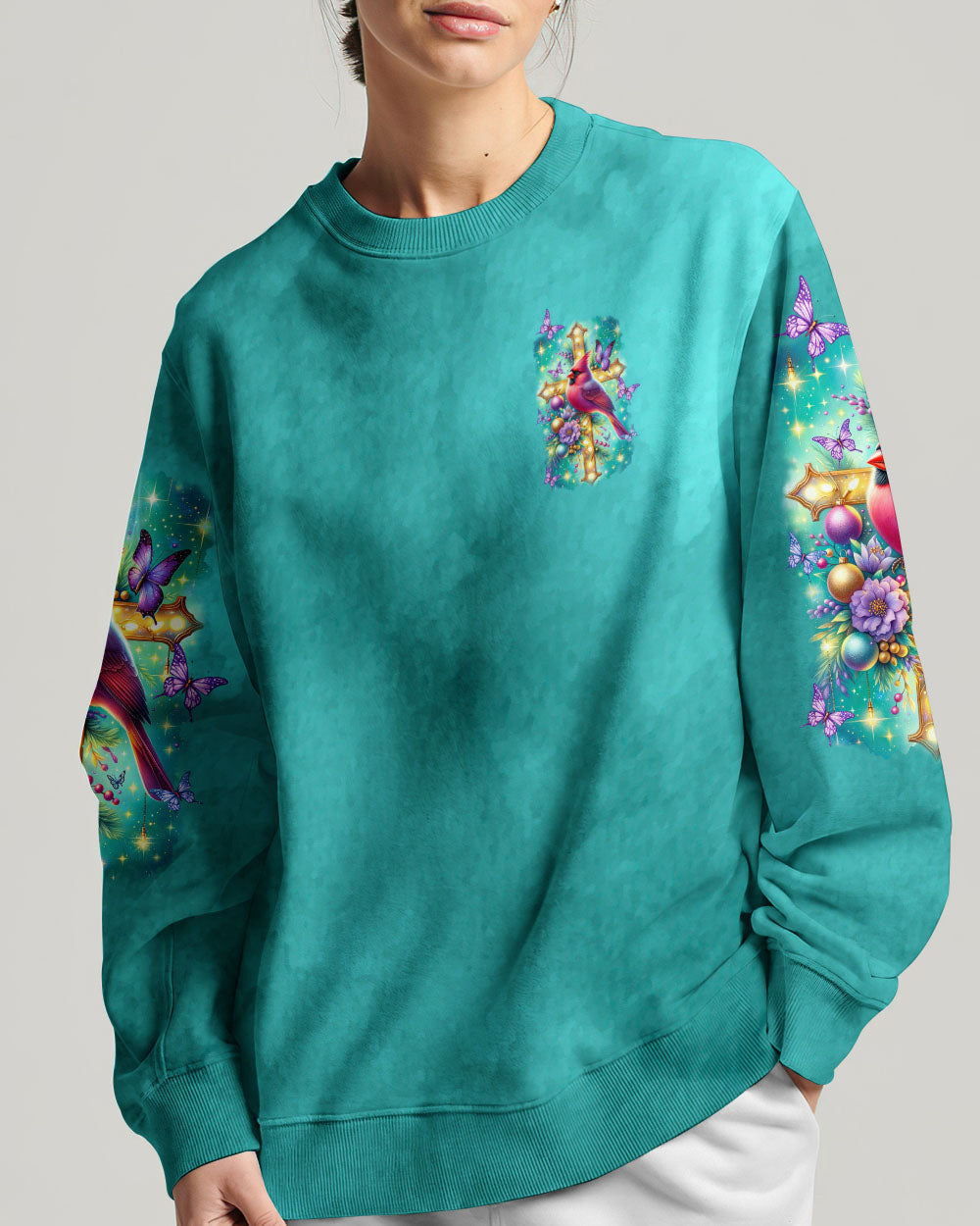 With God All Things Are Possible Cardinal Christmas Women's All Over Print Shirt - Tltr3010234, easychoo.com