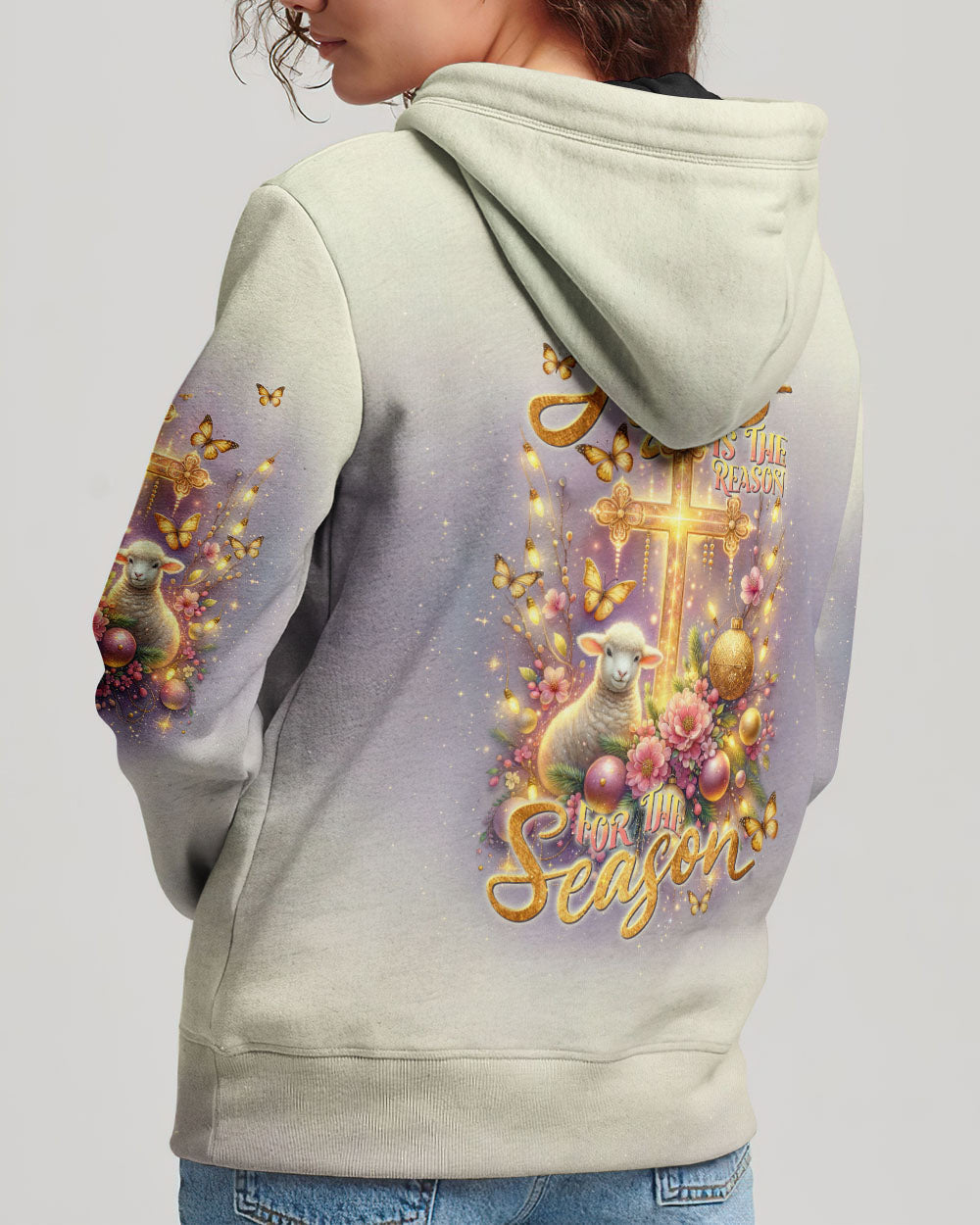 Jesus The Reason Lamb Christmas Women's All Over Print Shirt - Tlnt3010234, easychoo.com