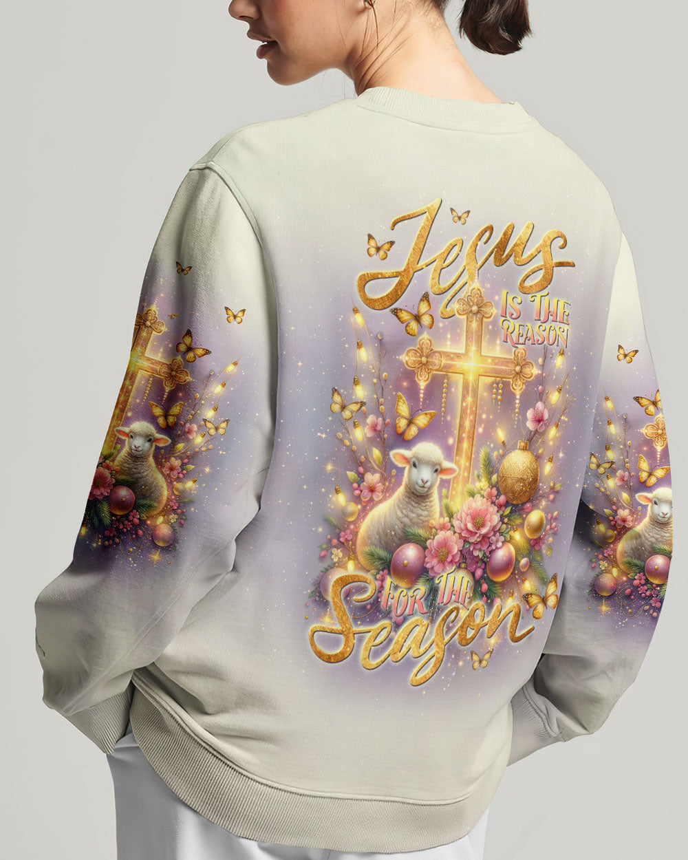 Jesus The Reason Lamb Christmas Women's All Over Print Shirt - Tlnt3010234, easychoo.com
