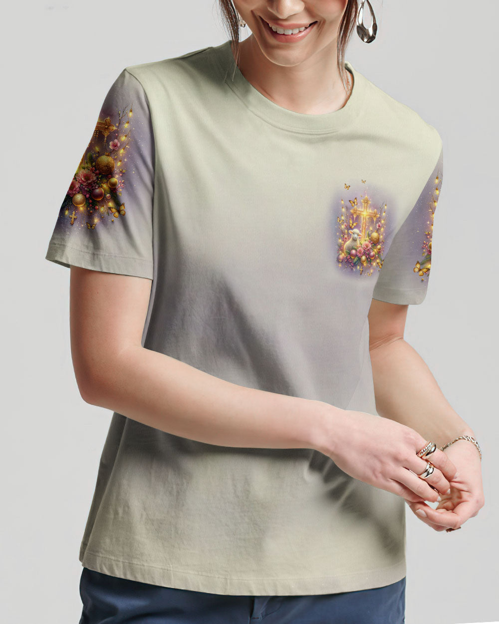 Jesus The Reason Lamb Christmas Women's All Over Print Shirt - Tlnt3010234, easychoo.com