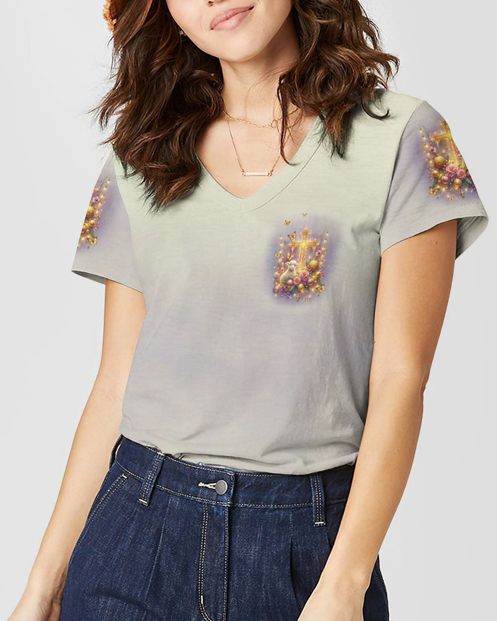 Jesus The Reason Lamb Christmas Women's All Over Print Shirt - Tlnt3010234, easychoo.com