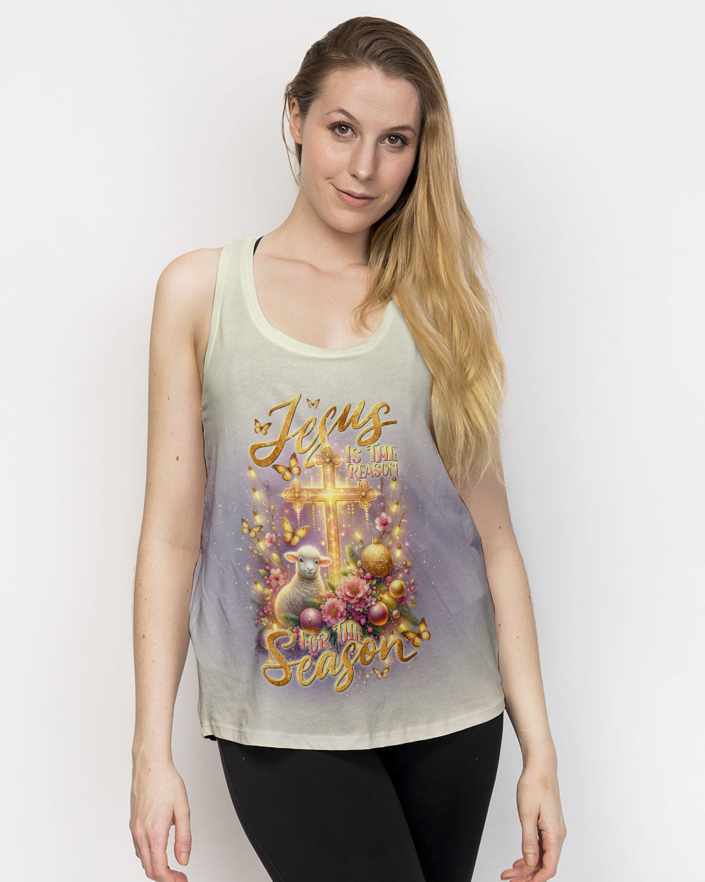 Jesus The Reason Lamb Christmas Women's All Over Print Shirt - Tlnt3010234, easychoo.com