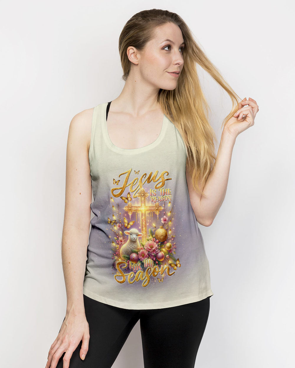 Jesus The Reason Lamb Christmas Women's All Over Print Shirt - Tlnt3010234, easychoo.com