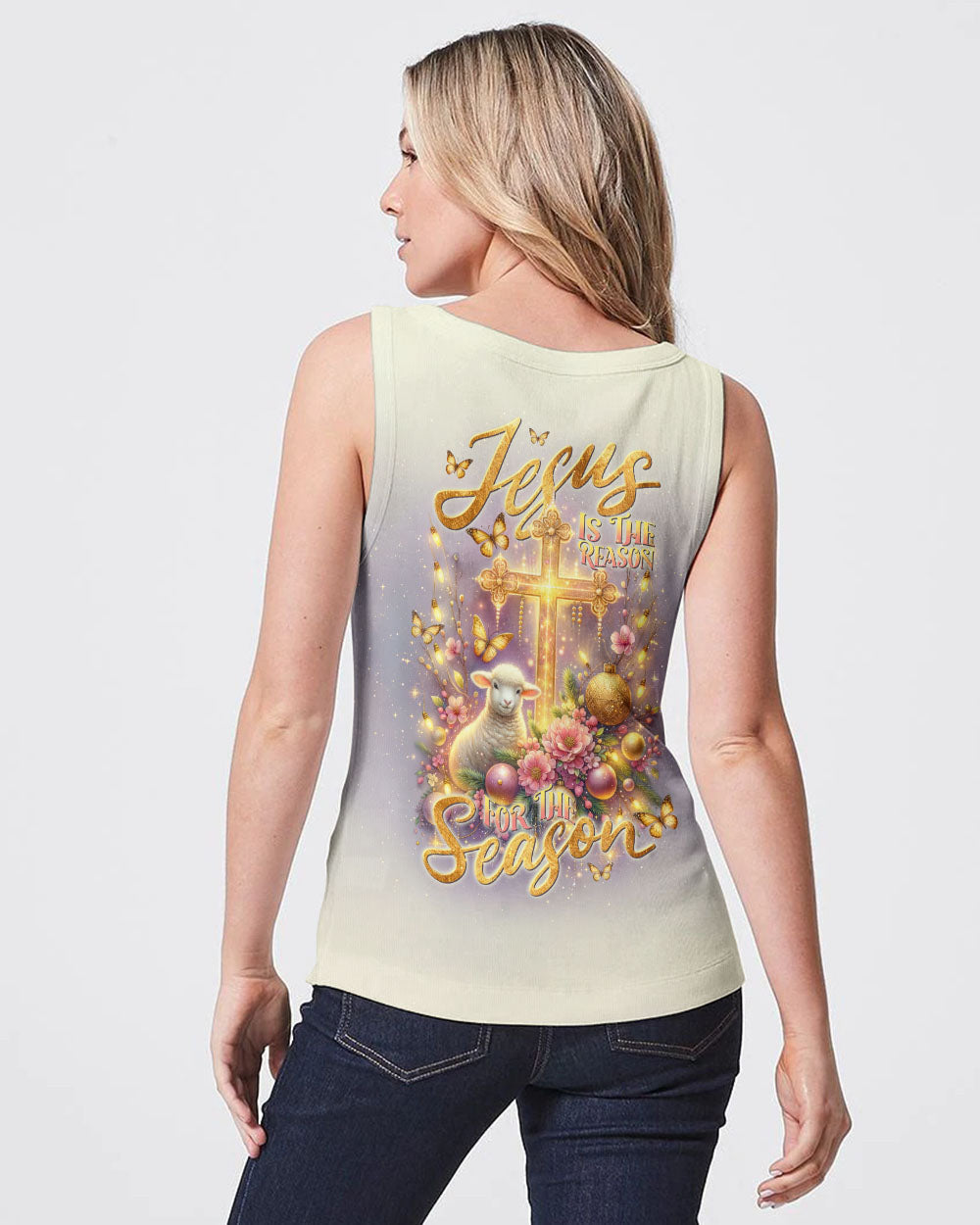 Jesus The Reason Lamb Christmas Women's All Over Print Shirt - Tlnt3010234, easychoo.com