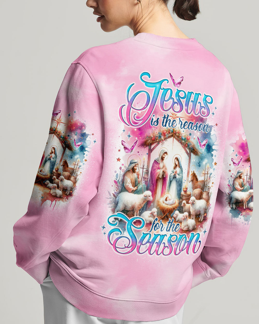 Jesus The Reason Christmas Women's All Over Print Shirt - Tlno0611234, easychoo.com