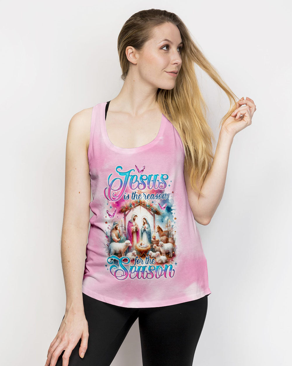 Jesus The Reason Christmas Women's All Over Print Shirt - Tlno0611234, easychoo.com