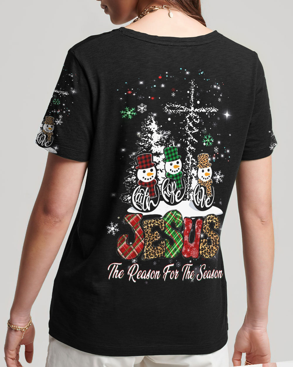 Jesus Is The Reason For The Season Christmas Women's All Over Print Shirt - Yhdu111234, easychoo.com
