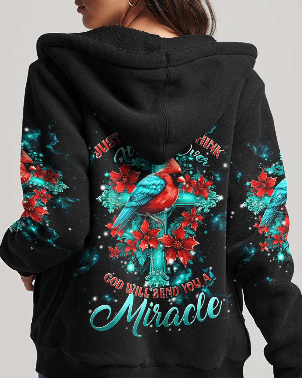 Never Lose Hope Cardinal Christmas Women's All Over Print Shirt - Tltw2710234, easychoo.com