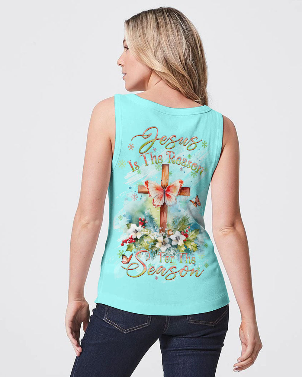 Jesus Is The Reason For The Season Christmas Women's All Over Print Shirt - Yhdu3010232, easychoo.com