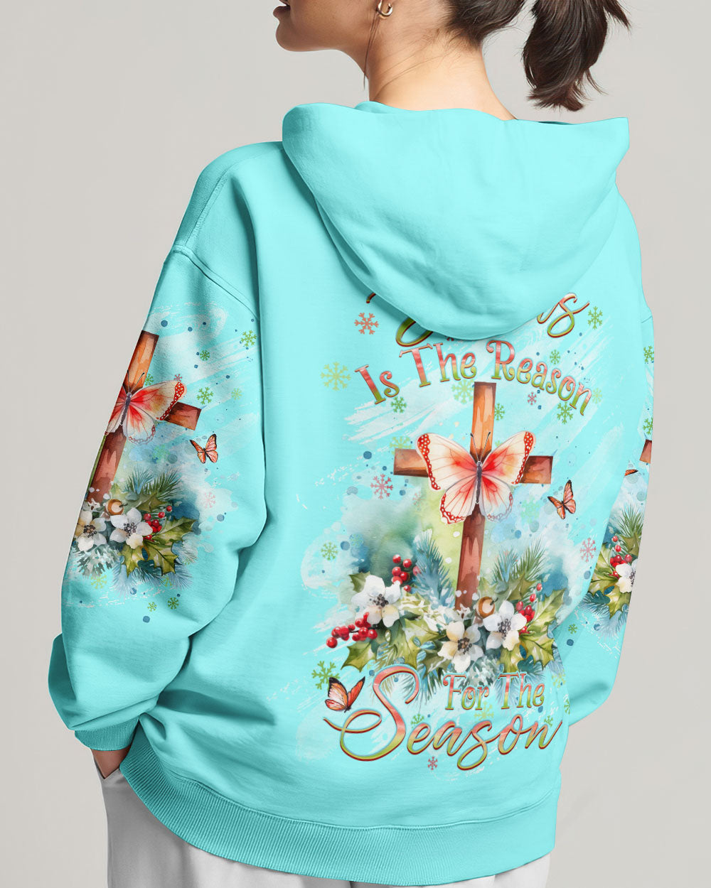 Jesus Is The Reason For The Season Christmas Women's All Over Print Shirt - Yhdu3010232, easychoo.com