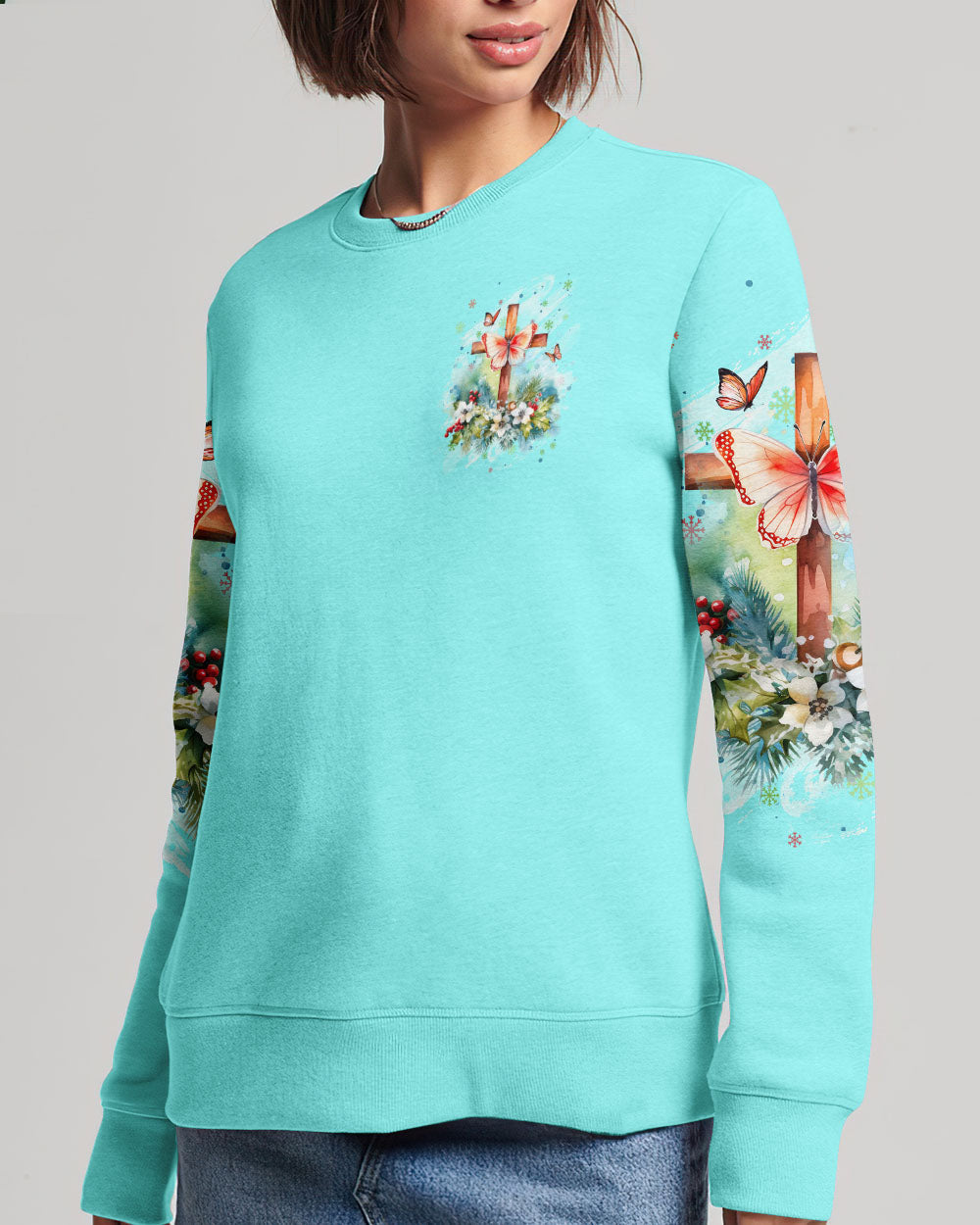 Jesus Is The Reason For The Season Christmas Women's All Over Print Shirt - Yhdu3010232, easychoo.com