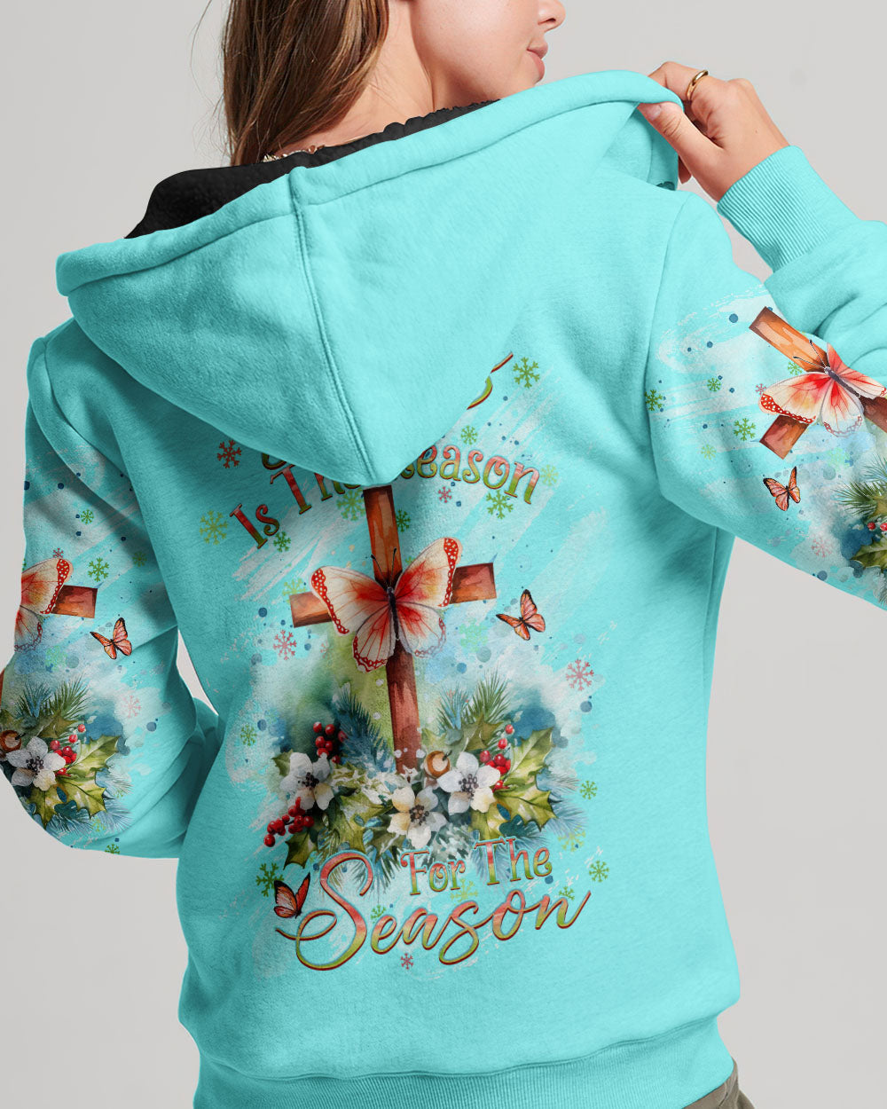 Jesus Is The Reason For The Season Christmas Women's All Over Print Shirt - Yhdu3010232, easychoo.com
