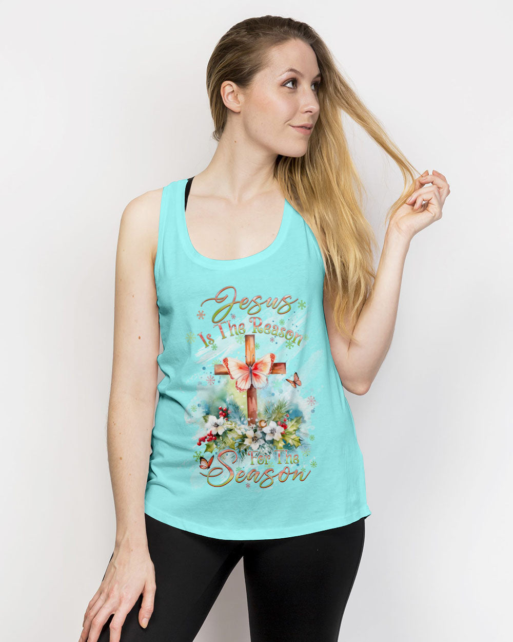 Jesus Is The Reason For The Season Christmas Women's All Over Print Shirt - Yhdu3010232, easychoo.com