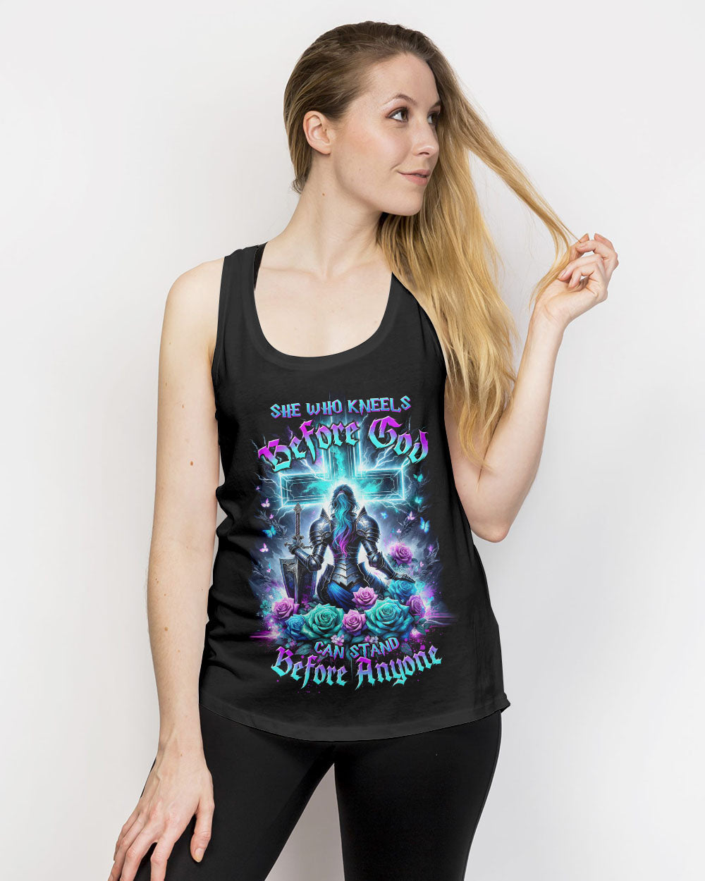 She Who Kneels Before God Warrior Rose Women's All Over Print Shirt - Tltw2712232, easychoo.com