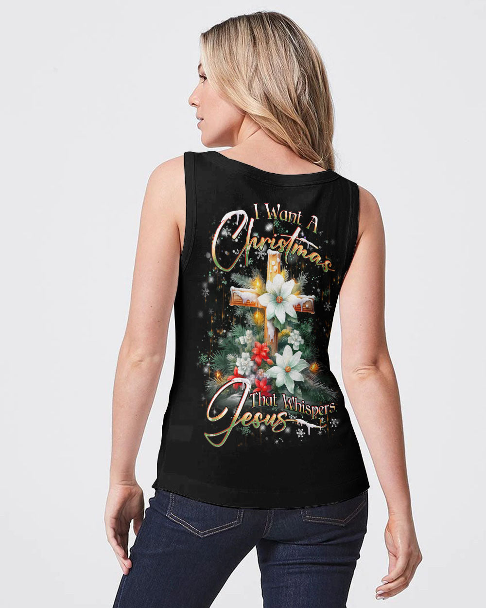 I Want A Christmas That Whispers Jesus Women's All Over Print Shirt - Yhdu2710232, easychoo.com