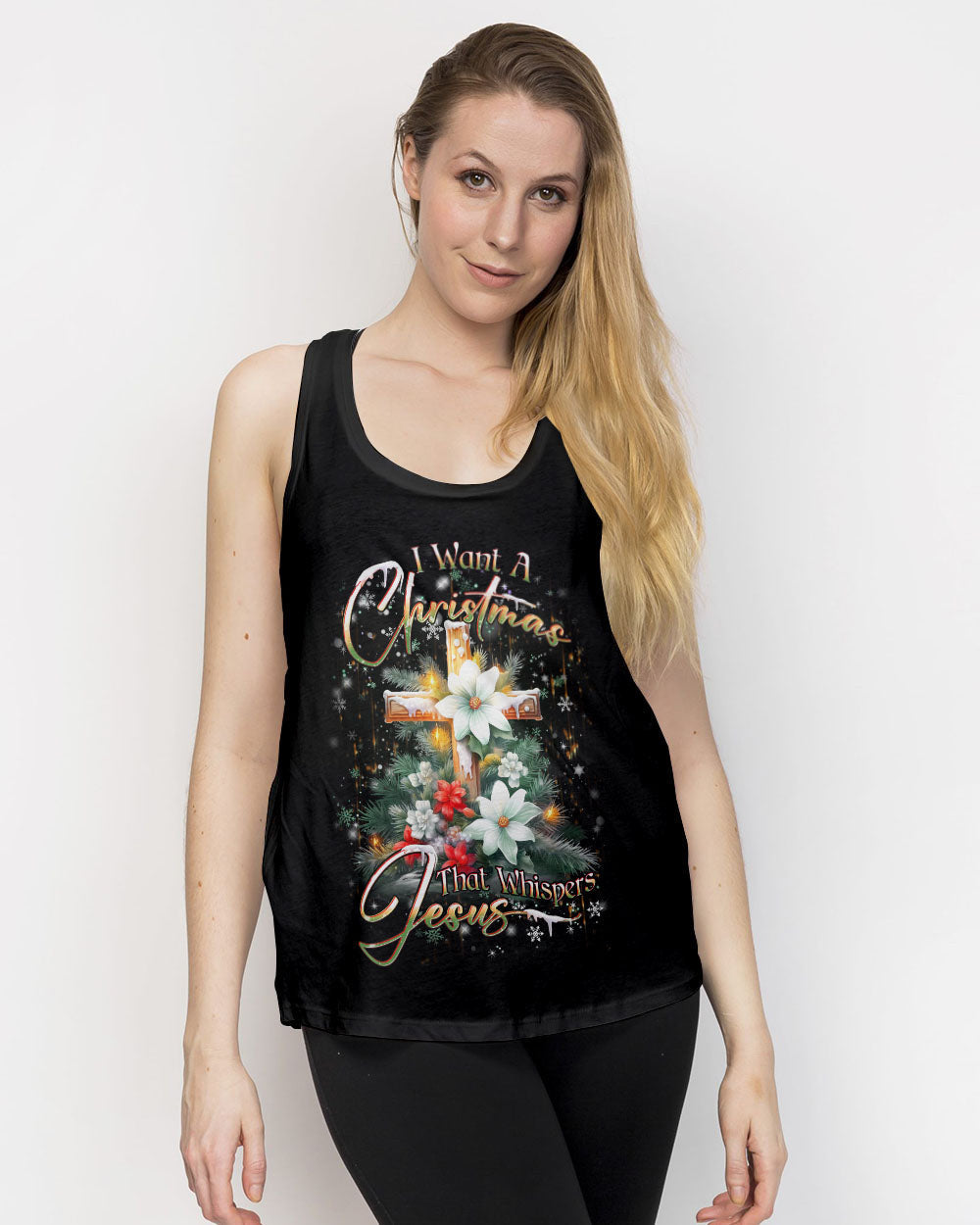 I Want A Christmas That Whispers Jesus Women's All Over Print Shirt - Yhdu2710232, easychoo.com