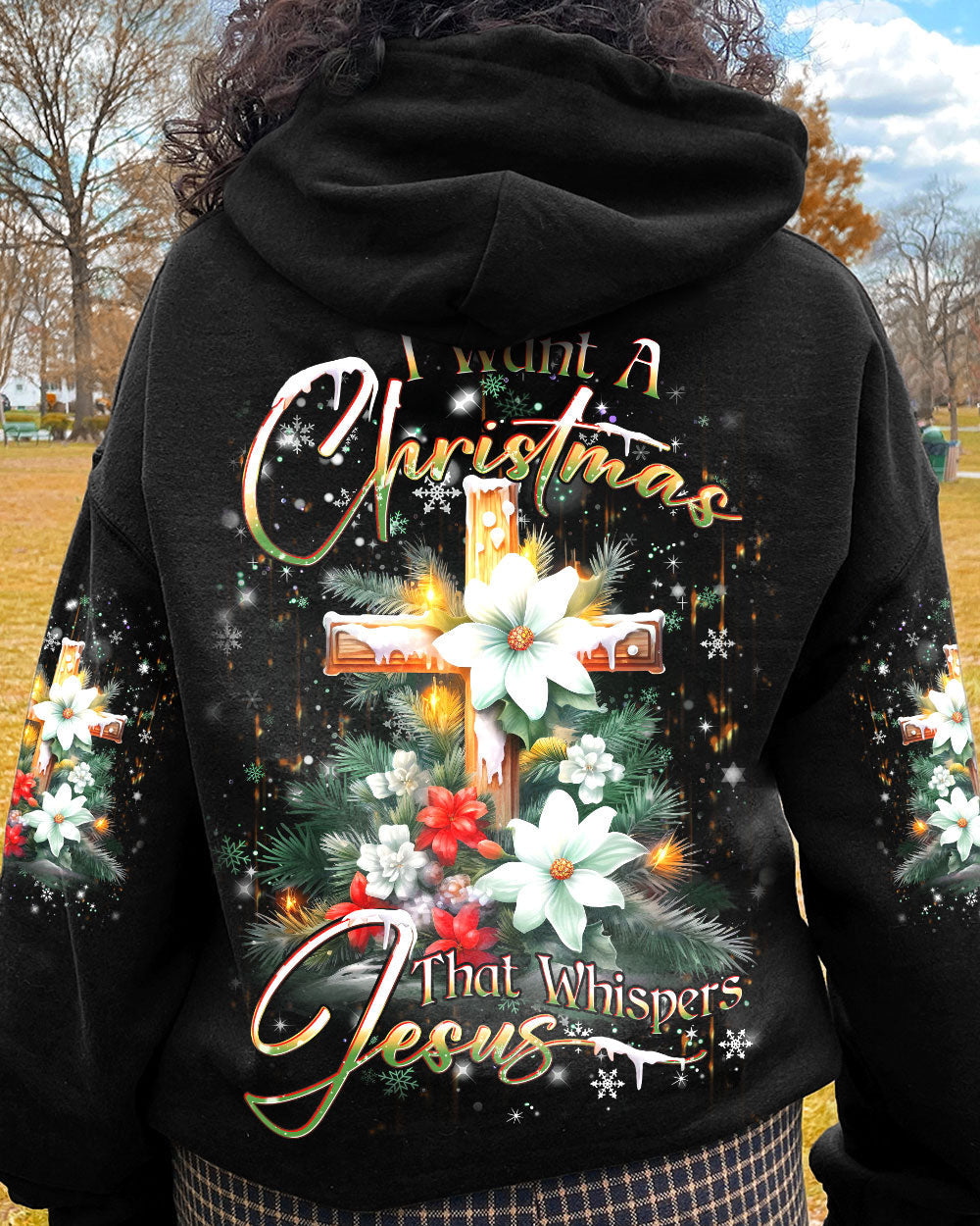 I Want A Christmas That Whispers Jesus Women's All Over Print Shirt - Yhdu2710232, easychoo.com