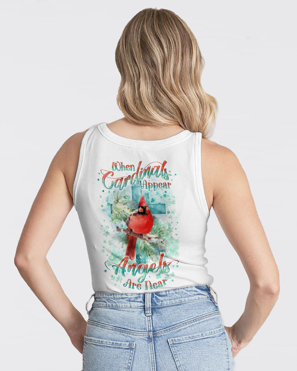 When Cardinals Appear Angels Are Near Christmas Women's All Over Print Shirt - Yhln2612233, easychoo.com