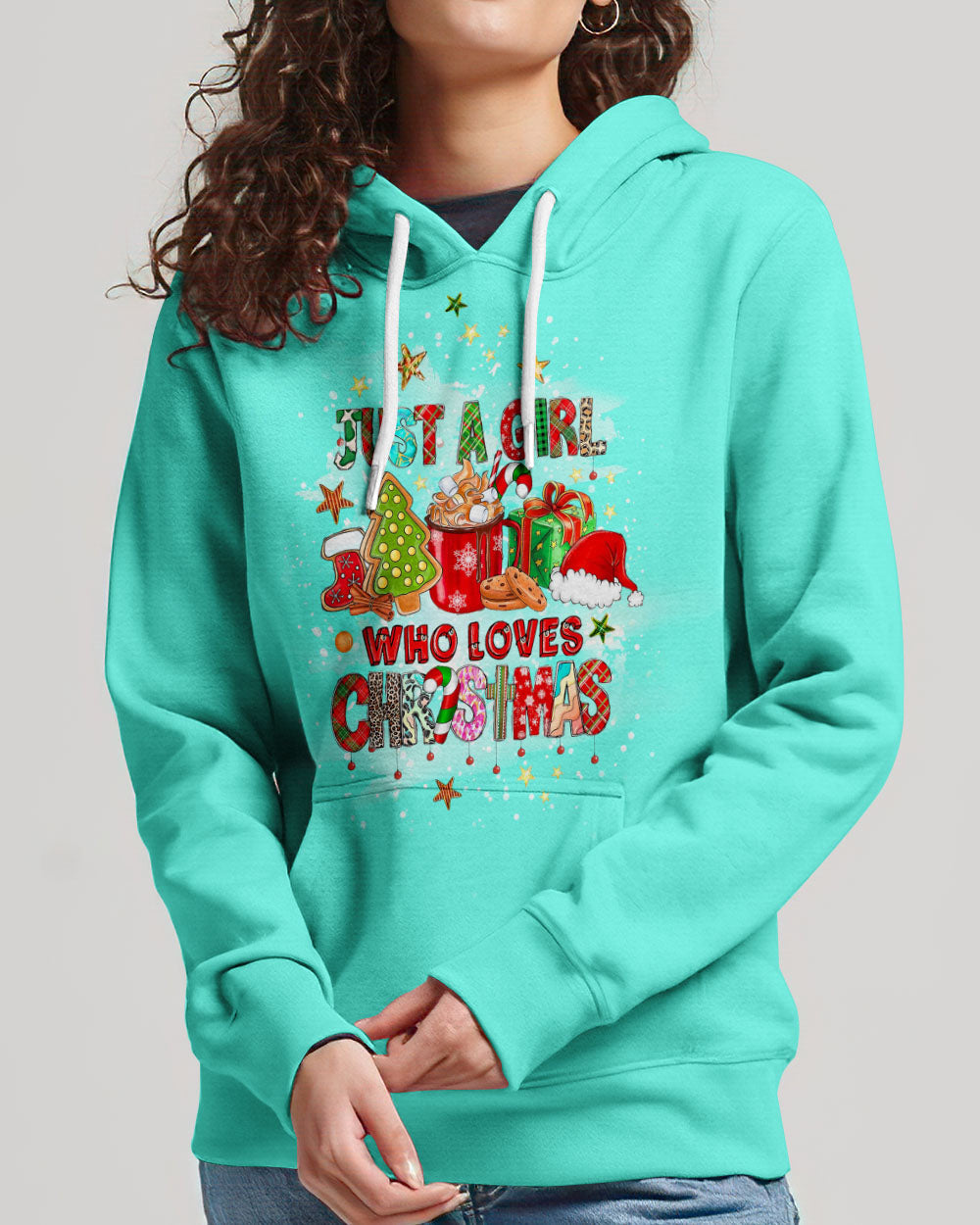 Just A Girl Who Loves Christmas Women's All Over Print Shirt - Yhlt911231, easychoo.com