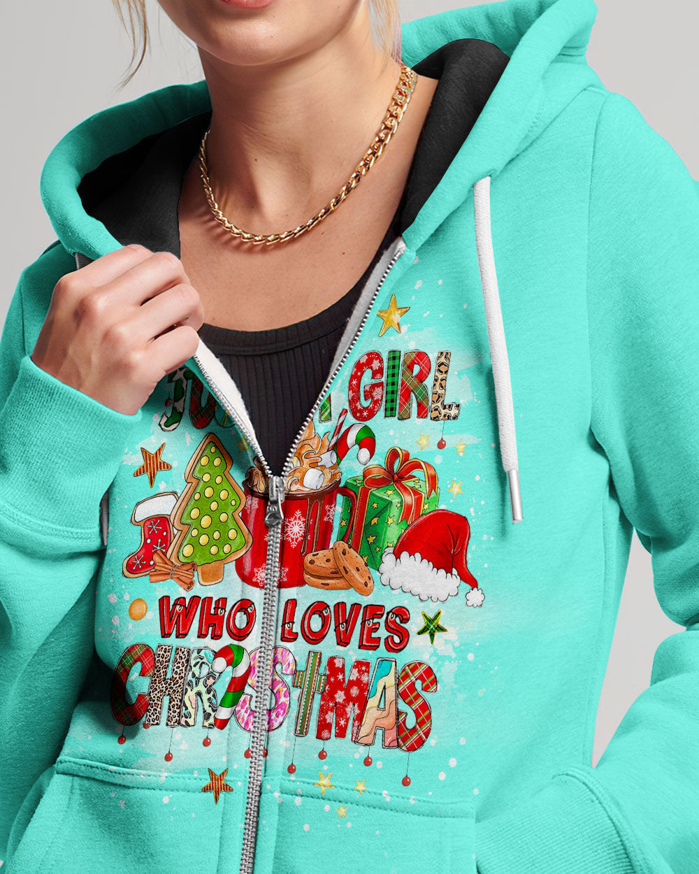 Just A Girl Who Loves Christmas Women's All Over Print Shirt - Yhlt911231, easychoo.com