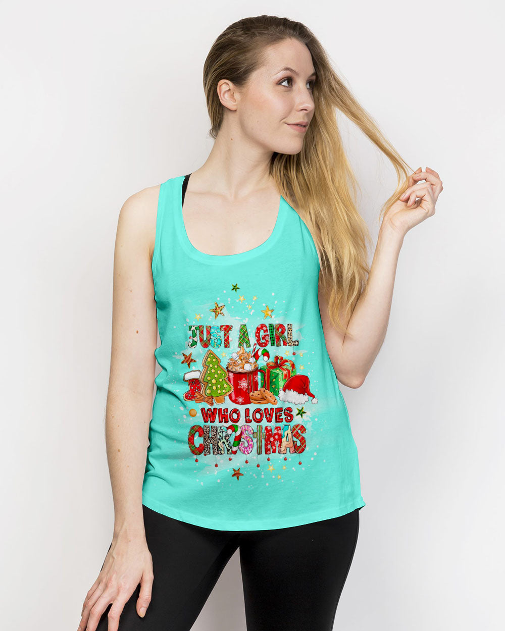 Just A Girl Who Loves Christmas Women's All Over Print Shirt - Yhlt911231, easychoo.com