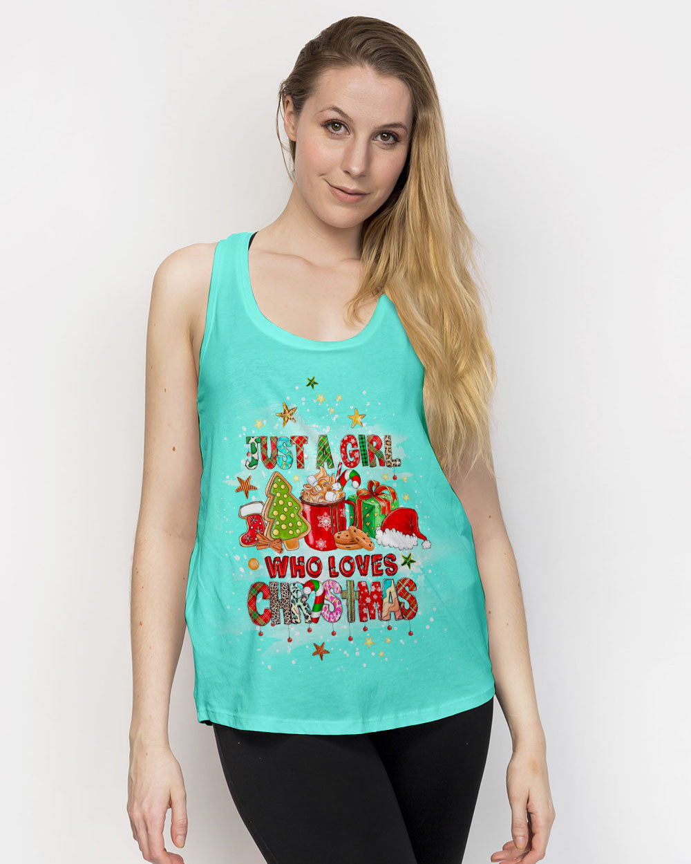 Just A Girl Who Loves Christmas Women's All Over Print Shirt - Yhlt911231, easychoo.com