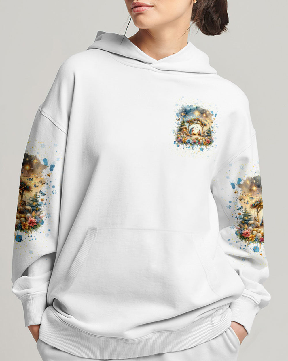 Glory To The NewBorn King Christmas Women's All Over Print Shirt - Tlnt0711232, easychoo.com