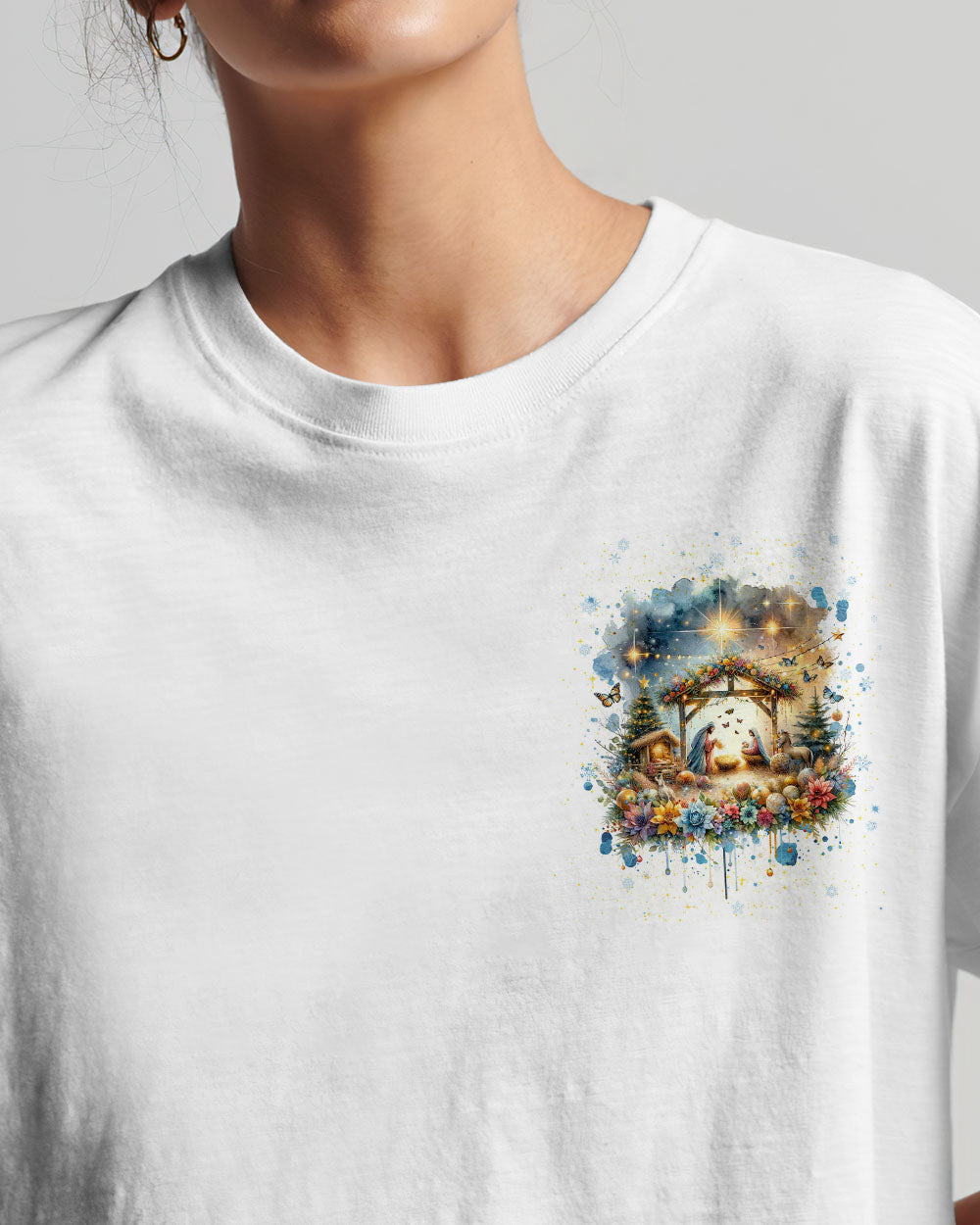 Glory To The NewBorn King Christmas Women's All Over Print Shirt - Tlnt0711232, easychoo.com