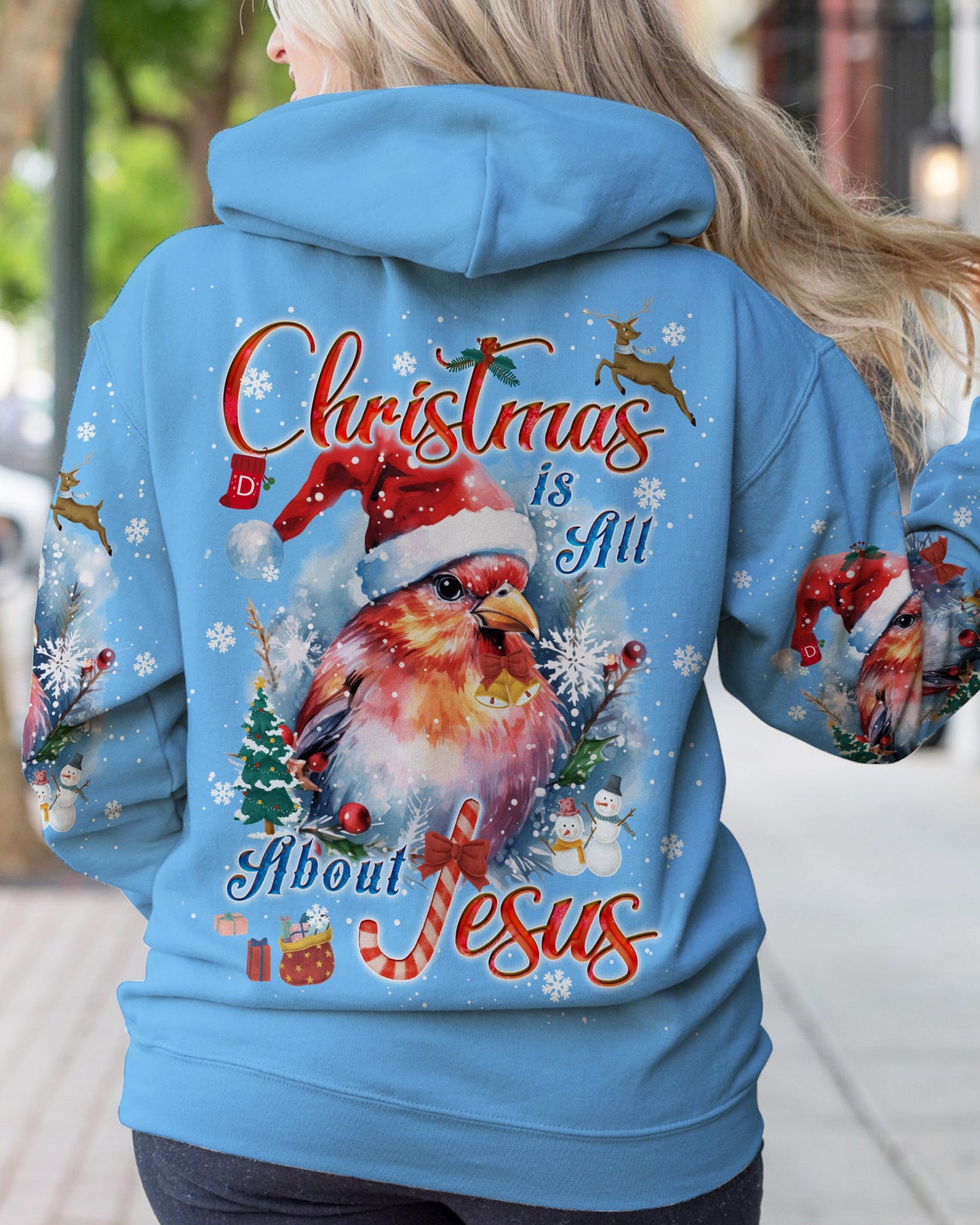 Christmas Is All About Jesus Women's All Over Print Shirt - Tyqy1409232, easychoo.com