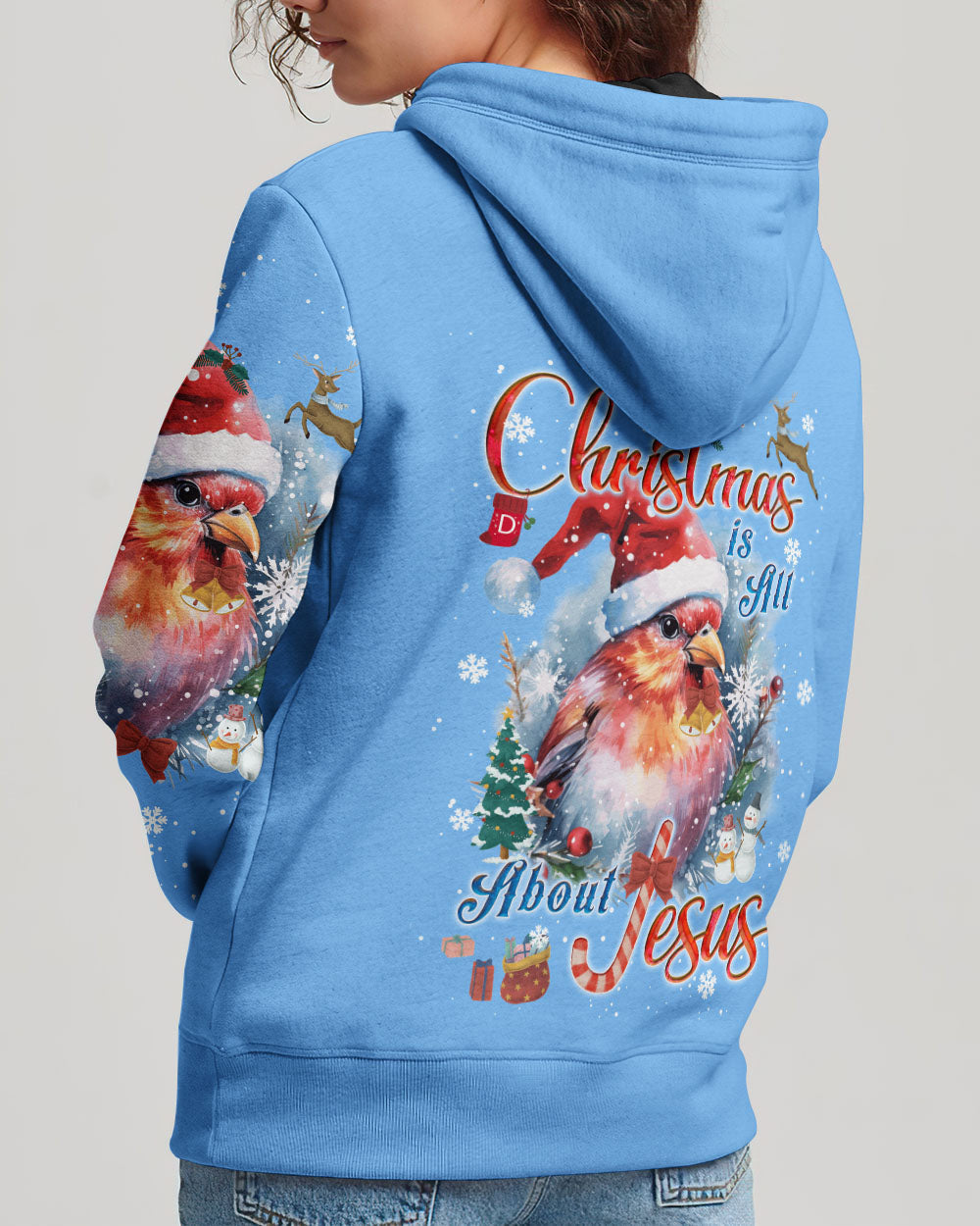 Christmas Is All About Jesus Women's All Over Print Shirt - Tyqy1409232, easychoo.com
