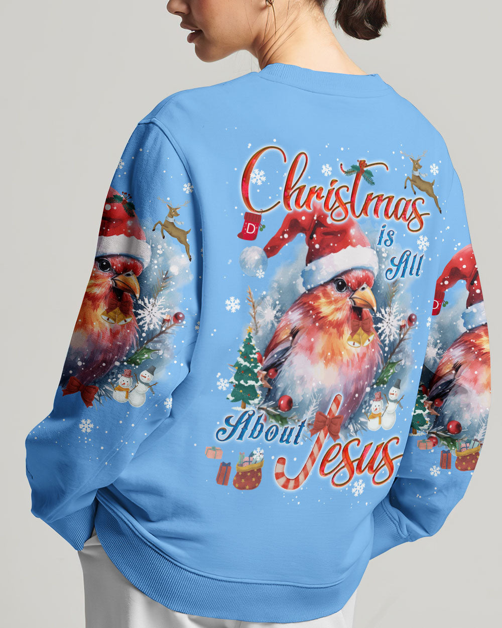 Christmas Is All About Jesus Women's All Over Print Shirt - Tyqy1409232, easychoo.com
