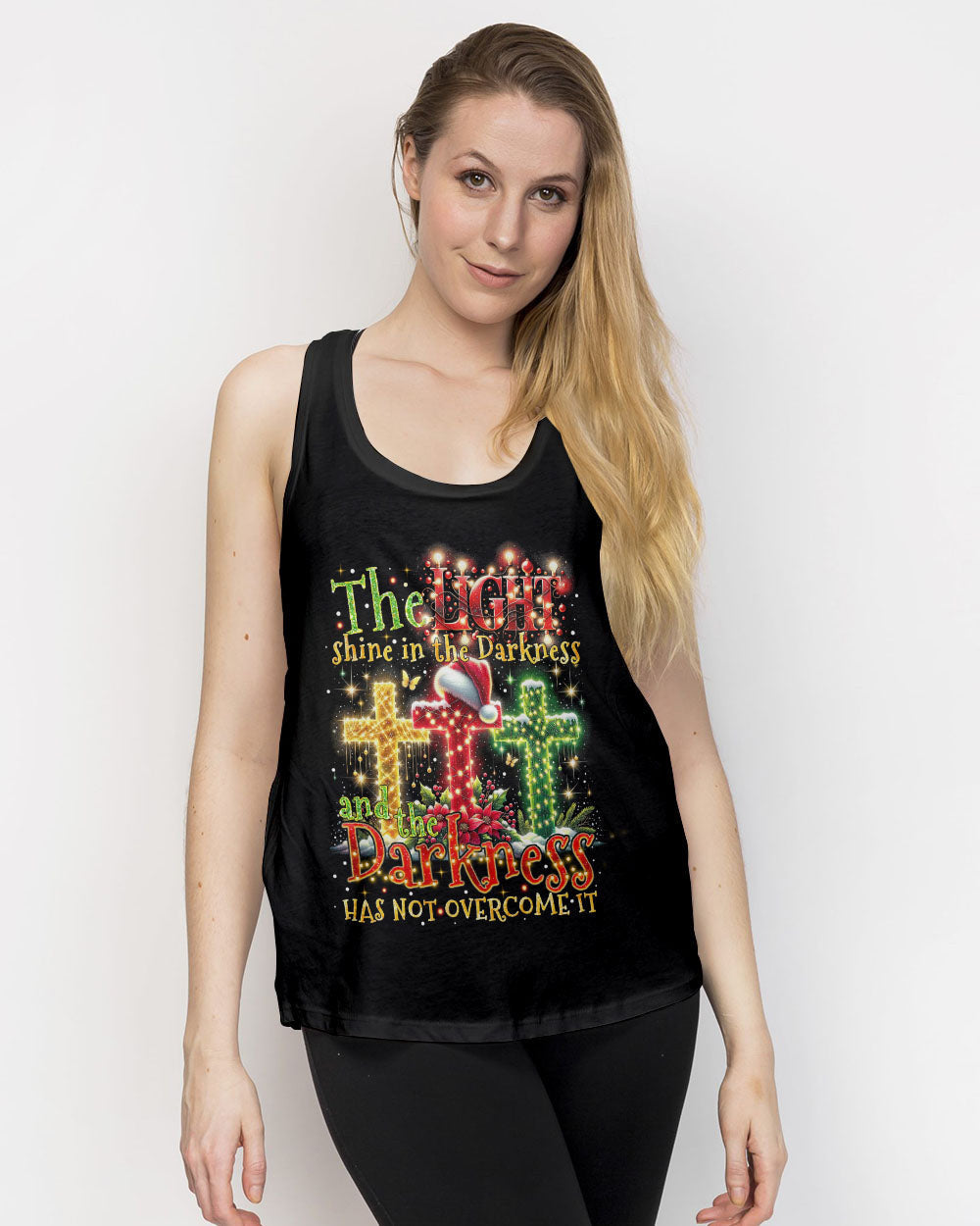 The Light Shines In The Darkness Christmas All Over Print Shirt - Tytm2010234, easychoo.com
