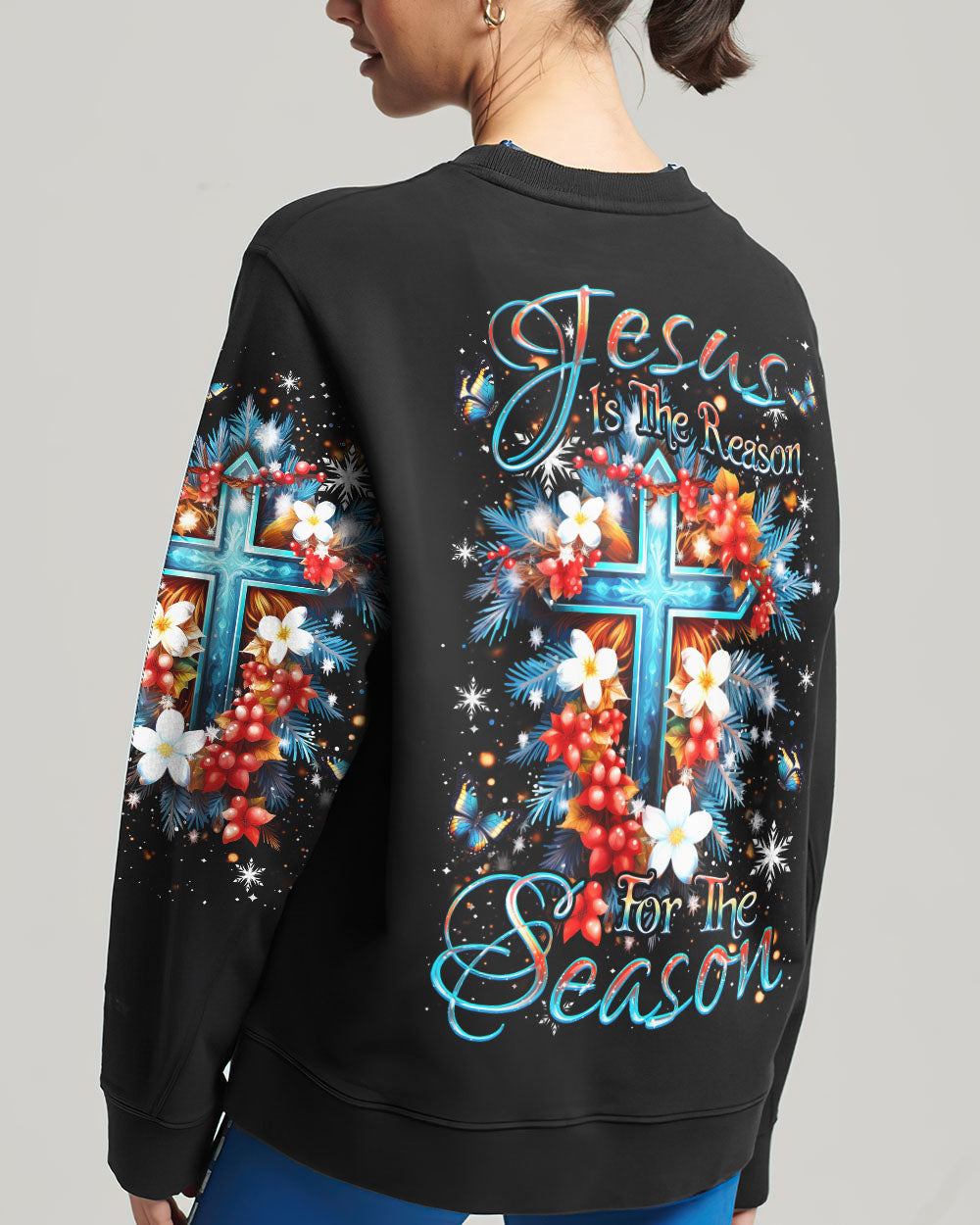 Jesus Is The Reason For The Season Christmas Women's All Over Print Shirt - Yhdu2310232, easychoo.com